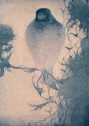 Puttertje op tak, Jan Mankes, 1912