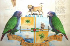 Dominica's Coat of Arms © Rolf Weijburg